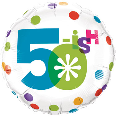 50-ish Birthday Mylar Foil Balloon